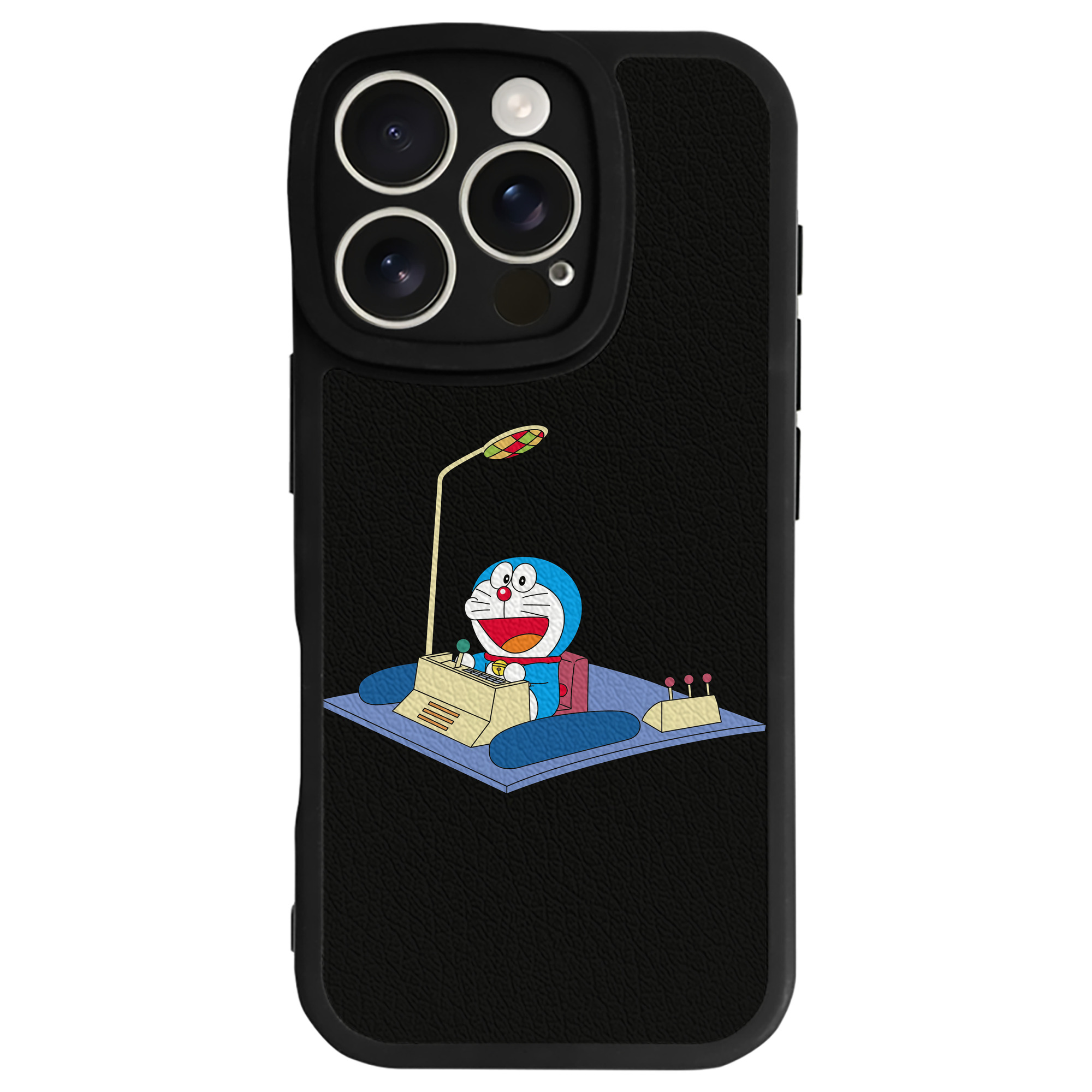 （画像用） ドラえもん Doraemon 【iPhone 16シリーズ対応】シリコンスマホケース（レザー調） 材質：シリコン